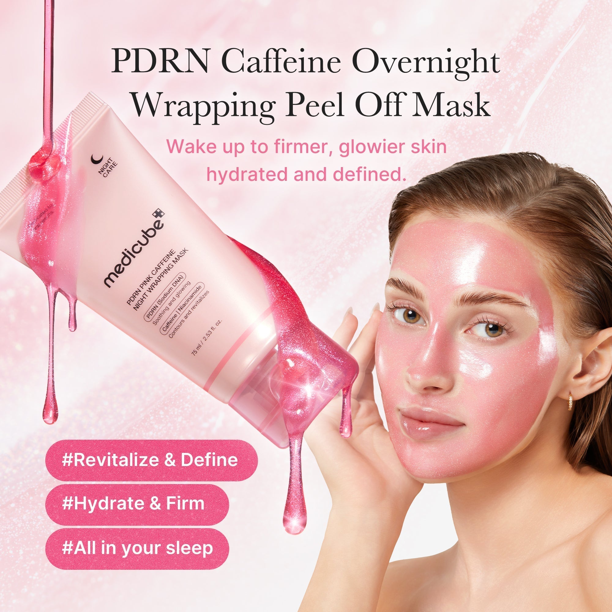 PDRN Pink Caffeine Overnight Wrapping Mask